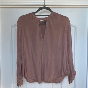 Blush American Eagle Long Sleeve Top